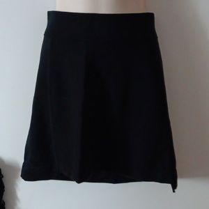 IBEX 100% New Zealand Merino Wool Pull On Black Skirt XS